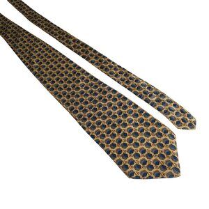 Bert Pulitzer Designer Tie All Silk Yellow Blue Office Core Dad Gift Accessory